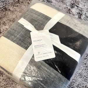 NWT Pottery Barn Bryce Check Duvet Cover